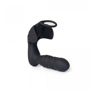 Estimulador de próstata extensible con anillo para el pene.