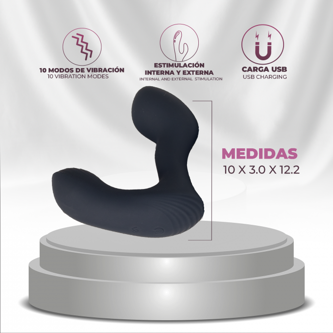 Estimulador de próstata extensible con anillo para el pene. - Image 4